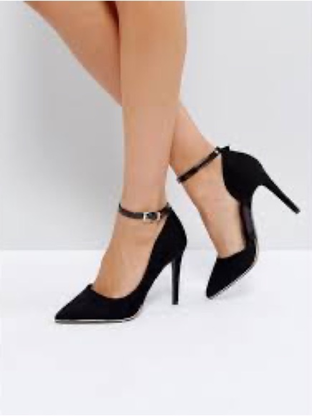 Womens black suede  shoes Sz 10